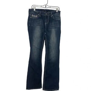 Love Nation Embellished Bootcut Jeans Size 8 32” Inseam